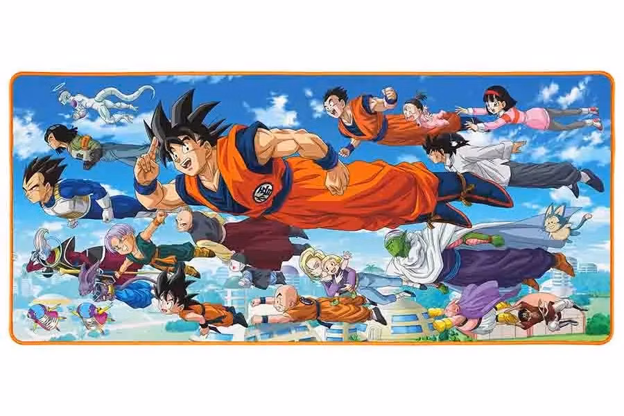 Dragon Ball Z herní podložka XXL/ Super Goku Friends/ 90 x 40 cm