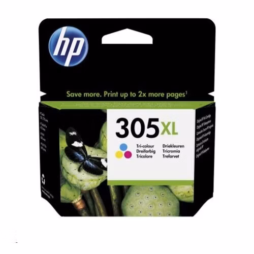 Trojfarebná originálna atramentová kazeta HP 305XL s vysokou výťažnosťou