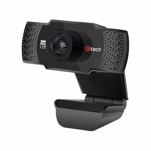 C-TECH webkamera CAM-11FHD, 1080P, mikrofon, černá