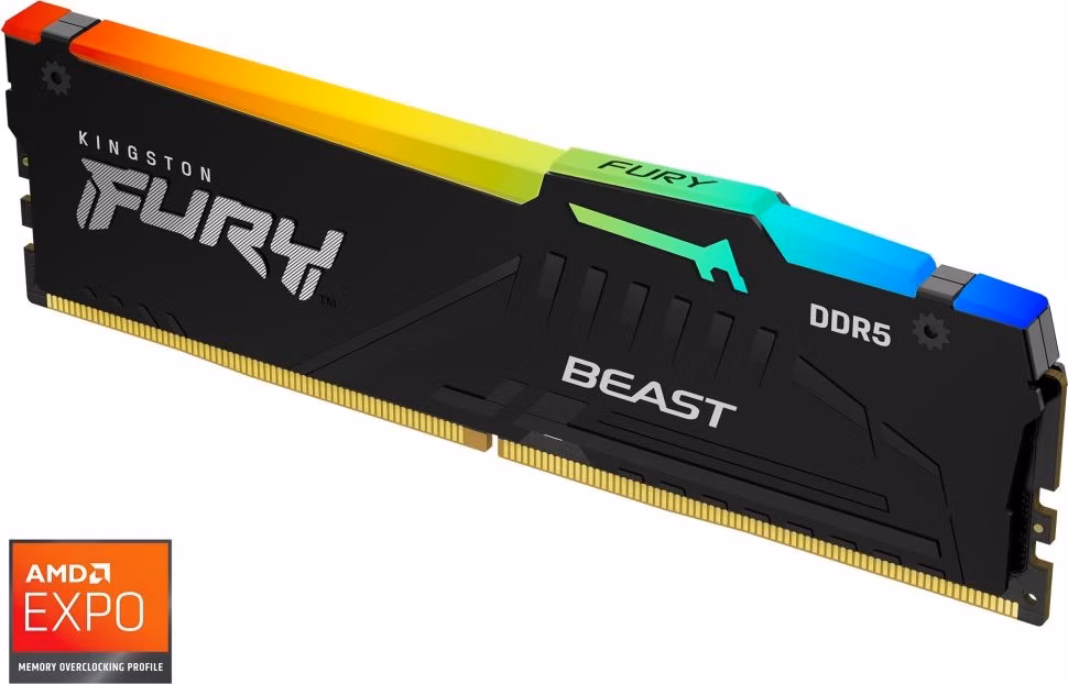 KINGSTON FURY Beast Black RGB EXPO 16GB DDR5 5600MT/s CL36 / DIMM