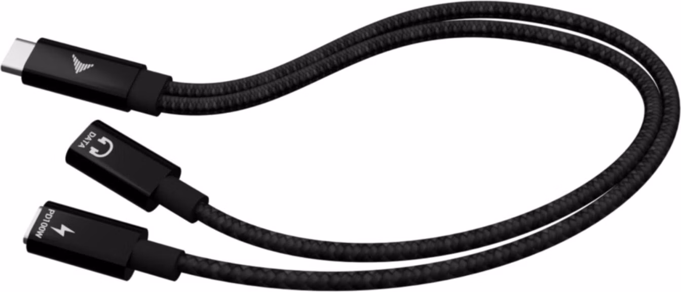 i-tec přípojný kabel USB-C Splitter Audio/Data, Power Delivery 100W