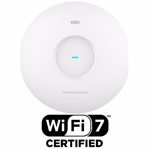 Grandstream GWN7670 AP, Wi-Fi 7, 802.11be, 2x2:2 MIMO s MLO, 4KQAM, MRU, 2x 2,5G Ethernet WAN/LAN