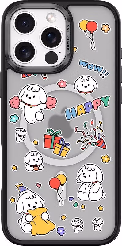Comma kryt Cultural Series Magnetic Case pre iPhone 16 - Happy Dog