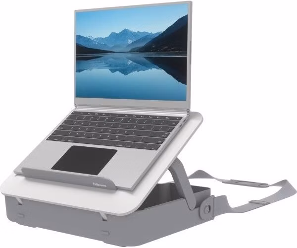 FELLOWES kufřík a podložka pod notebook BREYTA/ 384mm x 89mm x x308mm/ bílý