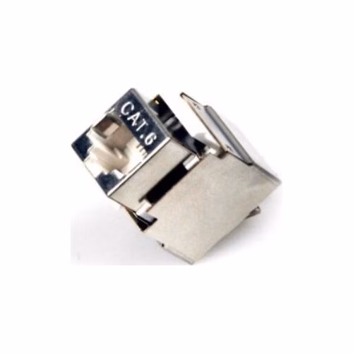 XtendLan Keystone jack RJ45, narážecí, CAT6, STP, 180 st., narážení zezadu