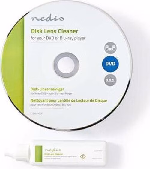 Nedis CLDK110TP - Čistič Diskové Optiky | Blu-ray | DVD | 20 ml