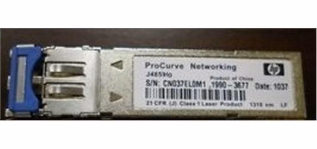 HPE Aruba 1G SFP LC LX 10km SMF Transceiver (J4859D)