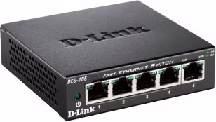 D-Link DES-105/E 5-port 10/100 Metal Housing Desktop Unmanaged Switch