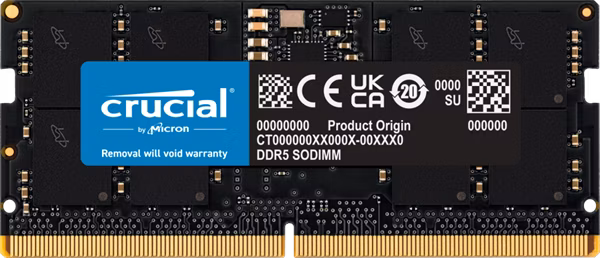 Crucial 16GB DDR5 5600MHz SODIMM CL46 Tray