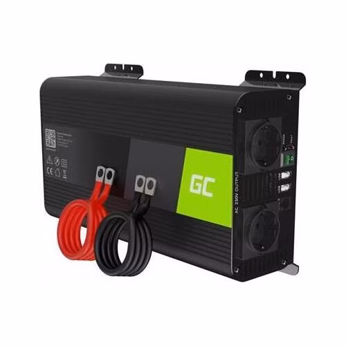 Green Cell Power Inverter PRO 12V to 230V 1000W/2000W Pure sine wave