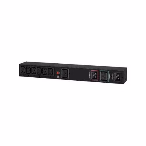 CyberPower Rack Mount Manual Bypass Switch PDU, 1x IEC C19/ 6x IEC C13, 16A
