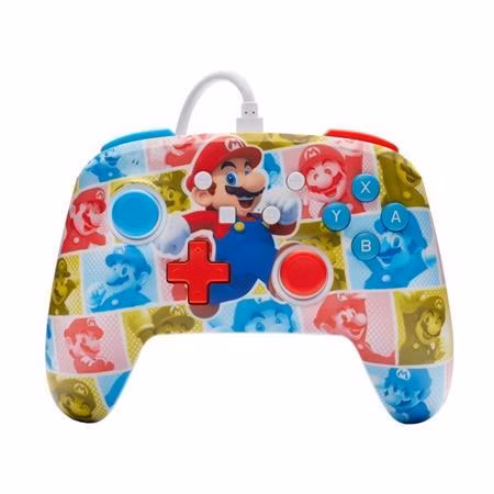 PowerA Vylepšený kabelový ovladač pro Nintendo - Super Mario - Mario Hero Reel