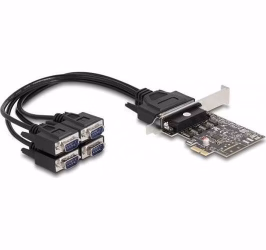 Delock PCI Express Karta na 4 x Sériový RS-232