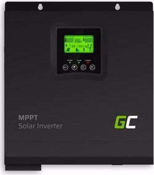 Green Cell Solární invertor Off Grid Inverter s MPPT solární nabíječkou 24VDC 230VAC 3000VA / 3000W čistá sinusovka