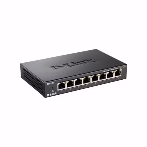 D-Link DGS-108/E 8-port 10/100/1000 Gigabit Metal Housing Desktop Switch
