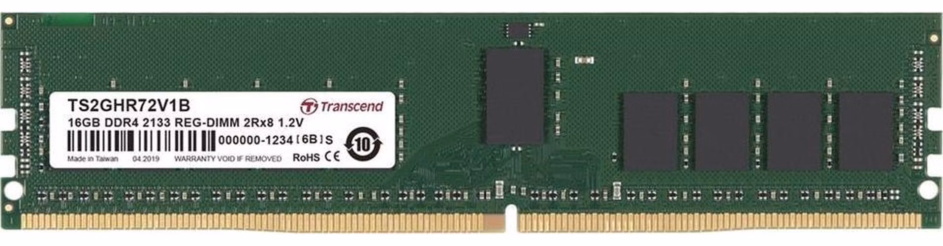 Transcend paměť 16GB DDR4 2133 REG-DIMM 2Rx8 CL15