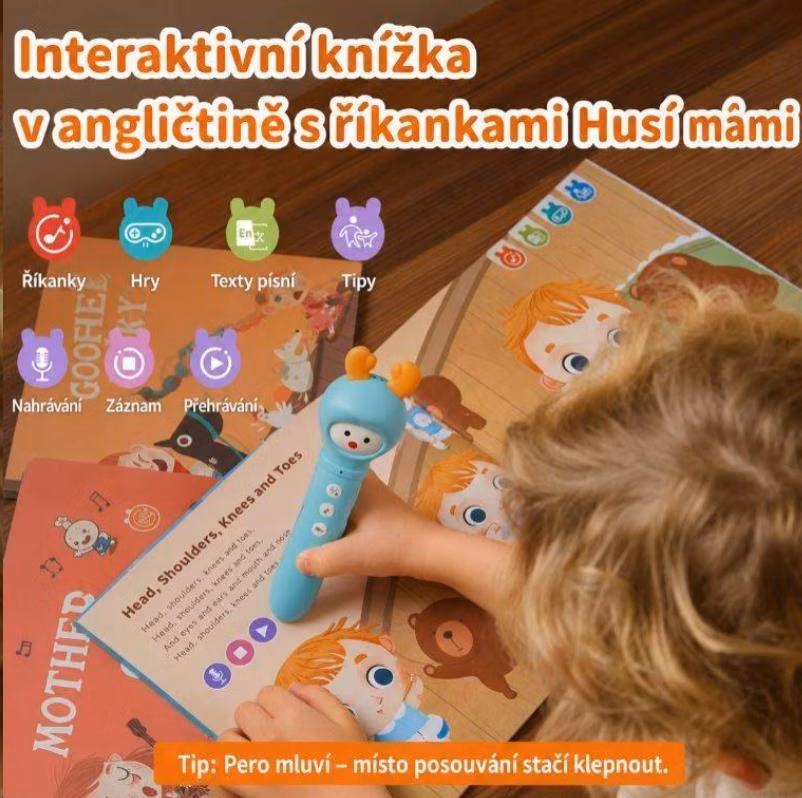 Alilo D3C Interaktivní vzdělávací čtenářské pero, EN