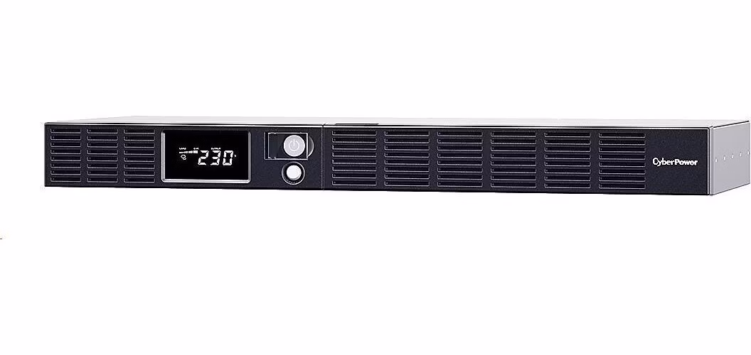 CyberPower GreenPower Office LCD II RM UPS 1000VA/600W, 1U, hloubka 38,9 cm