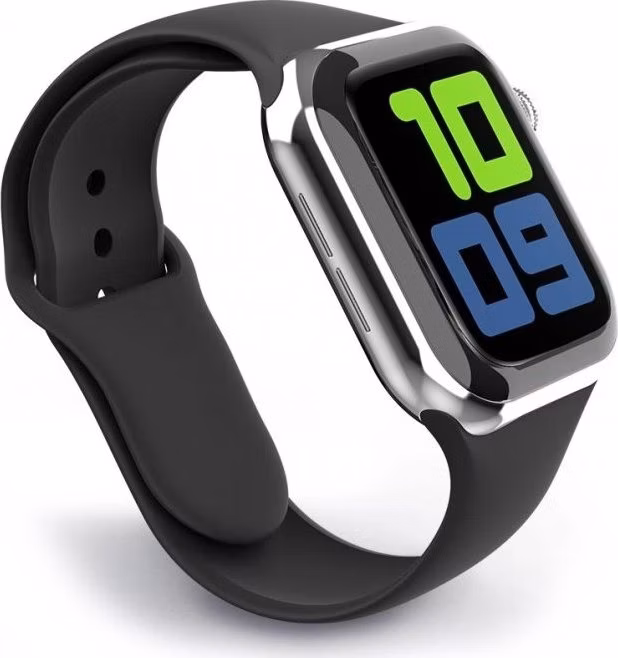 Swissten řemínek pro apple watch silikonový 42 / 44 / 45 / 49 mm černý