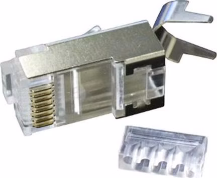 PremiumCord Konektor RJ 45 stíněný, Cat6, na silný vodič AWG23, skládaný