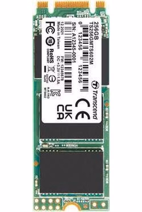 TRANSCEND MTS602M 256GB SSD disk M.2 2260, SATA III 6Gb/s (MLC), 530MB/s R, 450MB/s W