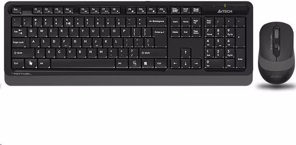 Súprava klávesnica + myš A4tech, FG1010 FSTYLER, bezdrôtová, sivá