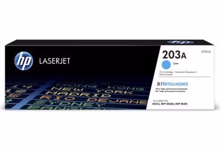 CF541A Azúrová originálna tonerová kazeta HP 203A LaserJet
