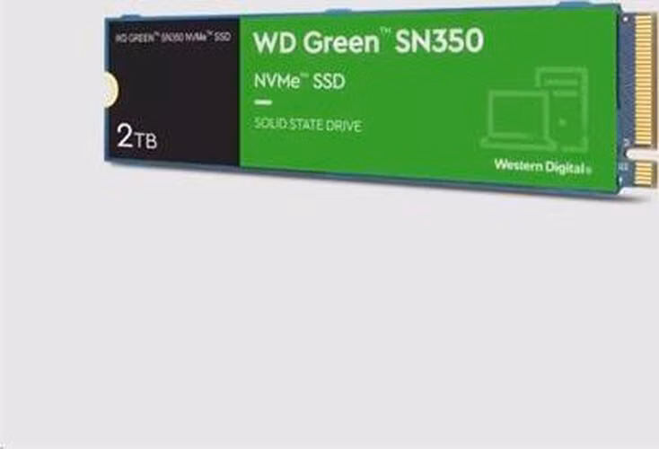 WD GREEN SSD NVMe 2TB PCIe SN350, Gen3 8GB/s, (R:3200/W:3000 MB/s)