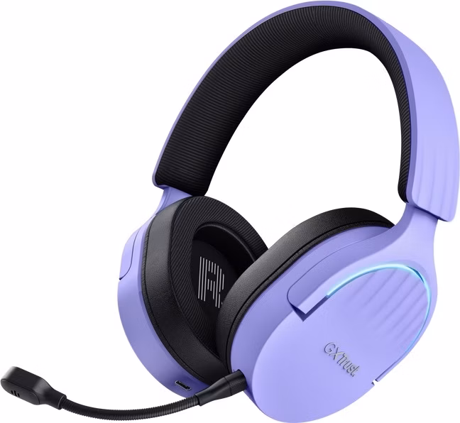 Trust Gaming GXT 491P Fayzo/7.1/Jack/Drát/BT-USB/Bezdrát/Fialová