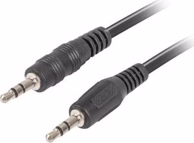 LANBERG Minijack 3.5mm M / M 3 PIN kabel 2m, černý