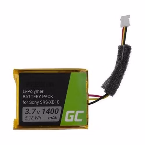 Green Cell Battery CP-XB10 SF-08 for Bluetooth Speaker Bluetooth Sony SRS-XB10 SRS-XB12 Extra Bass 1400mAh 3.7V Li-Polymer