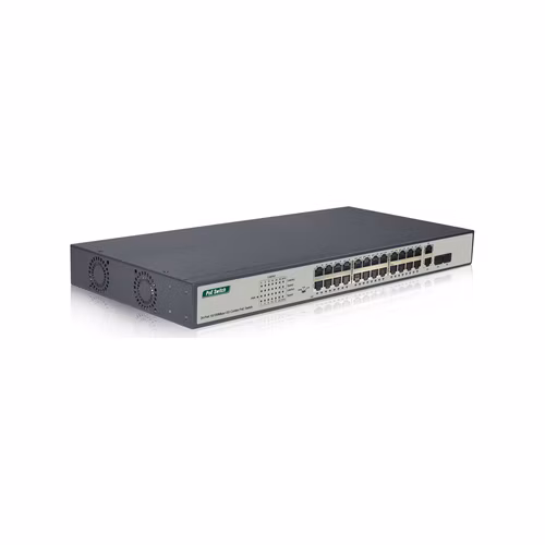 DIGITUS Professional 24-port Fast Ethernet PoE Switch