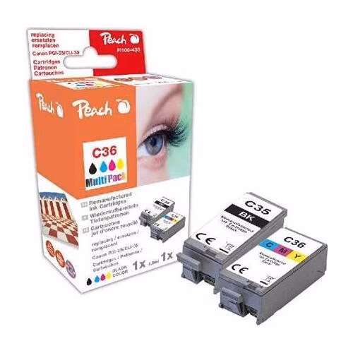 PEACH kompatibilní cartridge Canon PGI-35/CLI-36 MultiPack, 1x8.5ml, 1x11ml