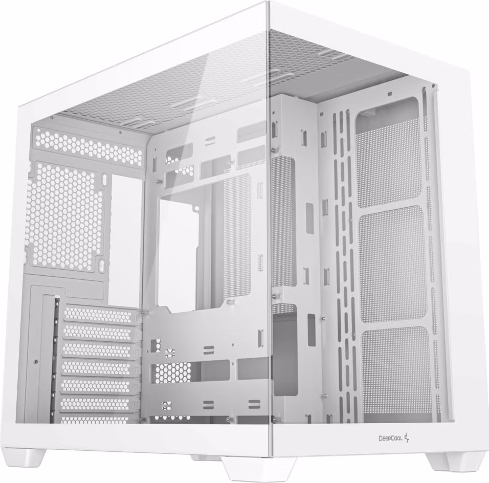 DEEPCOOL skříň CG530 ATX / USB 3.0 / USB-C/ panoramatická / bílá
