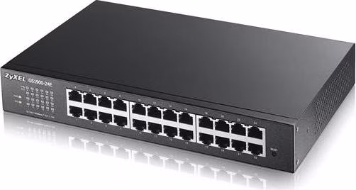 ZyXEL GS1900-24E, 24p (24Gigabit RJ45,), IPv6, WebManaged, Fanless (green), Desktop