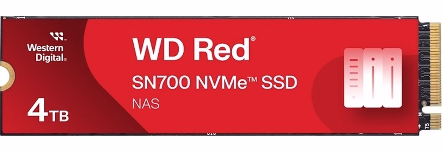 WD SSD RED SN700 4TB Powered by SANDISK / NVMe M.2 PCIe Gen3 / Interní / M.2 2280