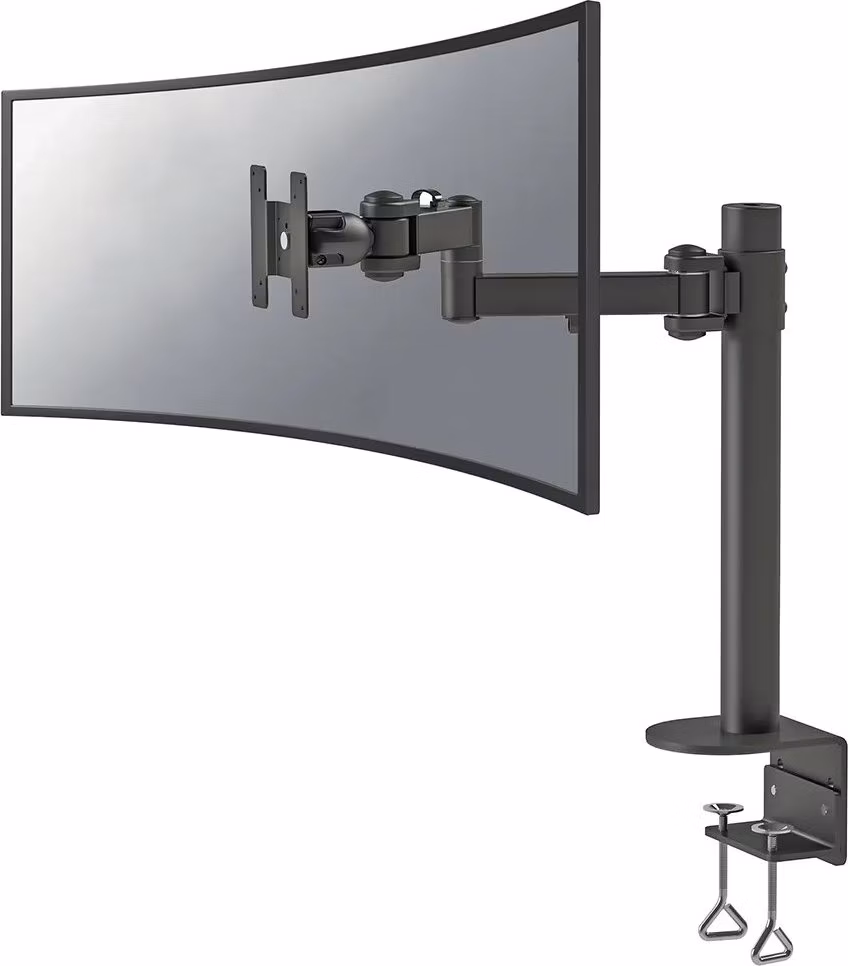 Neomounts FPMA-D960BLACKPLUS /Držák zakřiveného displeje/na stůl/10-49"/svorka/3 čepy/VESA 100X100/nosn. 20kg/černý