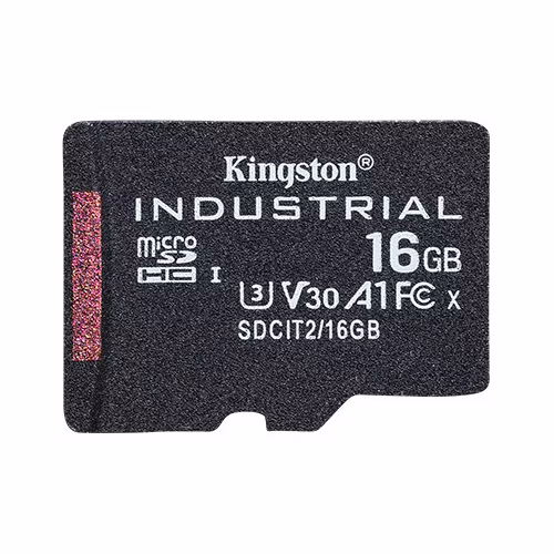 16 GB . microSDHC karta Kingston Industrial C10 A1 pSLC Card, bez adaptéra