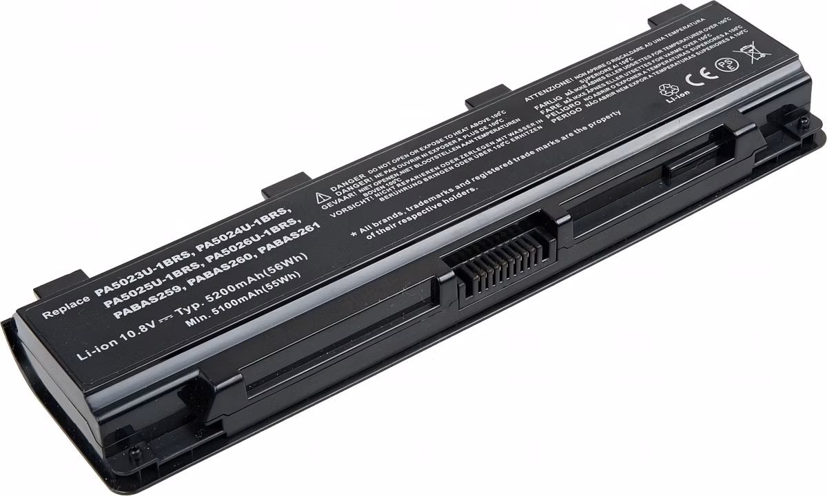 Batéria T6 Power pre Toshiba Satellite C50, C70, C800, C850, L70, L800, P800, 5200mAh, 56Wh, 6cell
