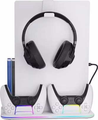 Canyon CS-51, multifiukčný stojan pre PS5 Slim, s chladením, nabíjanie 2 x gamepad, čierny