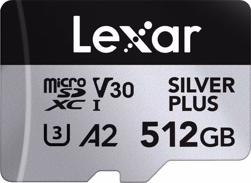 Lexar 512GB H-P Silver Plus microSDHC s adp C10 A2