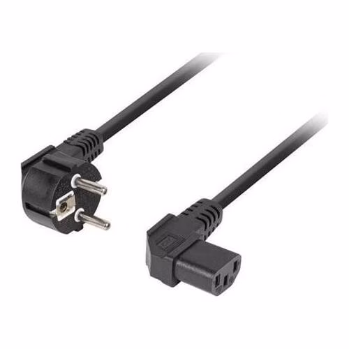 Lanberg CEE 7/7->IEC 320 C13 POWER CORD 3m ANGLED RIGHT VDE černá