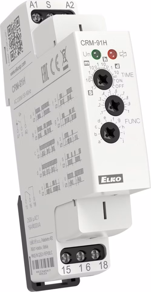 Solarmi CRM-91H Multifunkční časové relé 230V AC