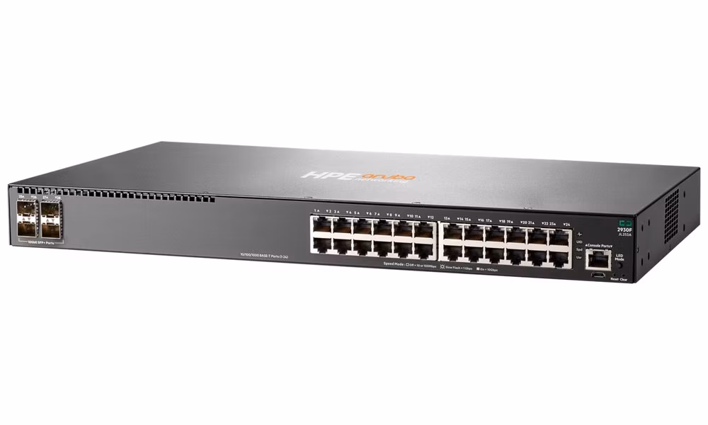 HPE Aruba Networking 2930F 24G 4SFP+ Switch