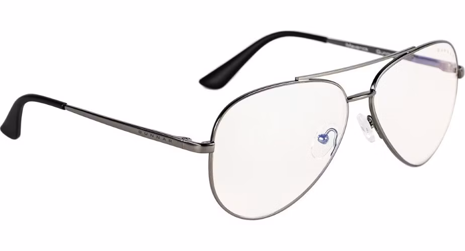 GUNNAR kancelářske/herní brýle MAVERICK GUNMETAL * čírá skla * BLF 35 * GUNNAR focus