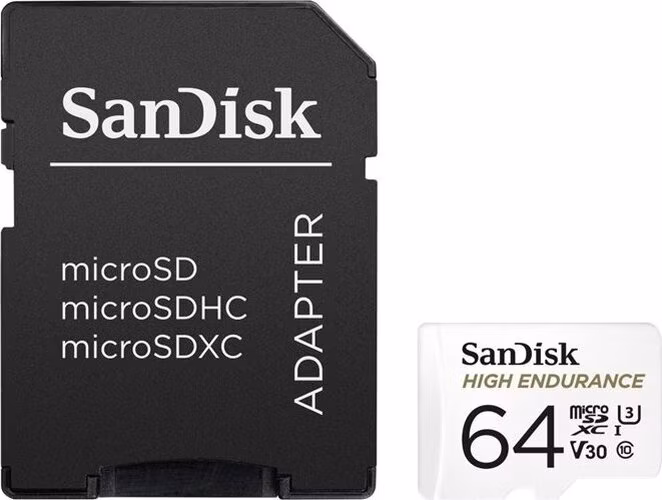SanDisk High Endurance Video 64GB microSDXC / CL10 / UHS-3 V30 / vč. adaptéru