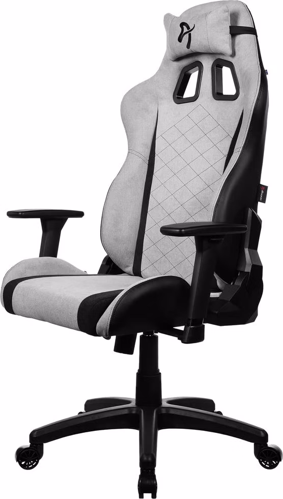 AROZZI herní židle AVANTI Soft Fabric Light Grey/ látkový povrch/ světle šedá