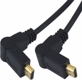 Kábel PREMIUMCORD HDMI A - HDMI A M/M 15 m, otočné pozlátené konektory