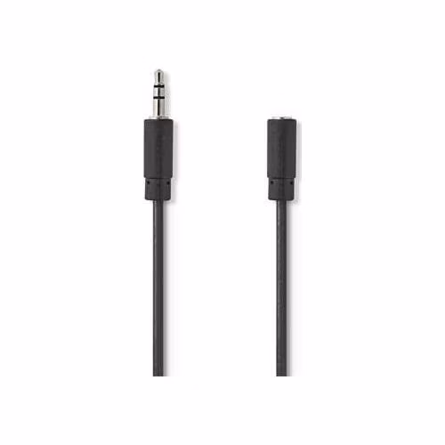 Nedis CAGB22050BK30 - Stereofonní Audio Kabel | 3,5mm Zástrčka - 3,5mm Zásuvka | 3 m | Černá barva