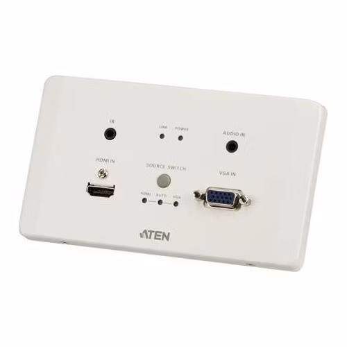 ATEN HDMI &amp; VGA HDBaseT Transmitter with EU Wall Plate (4K@100m)